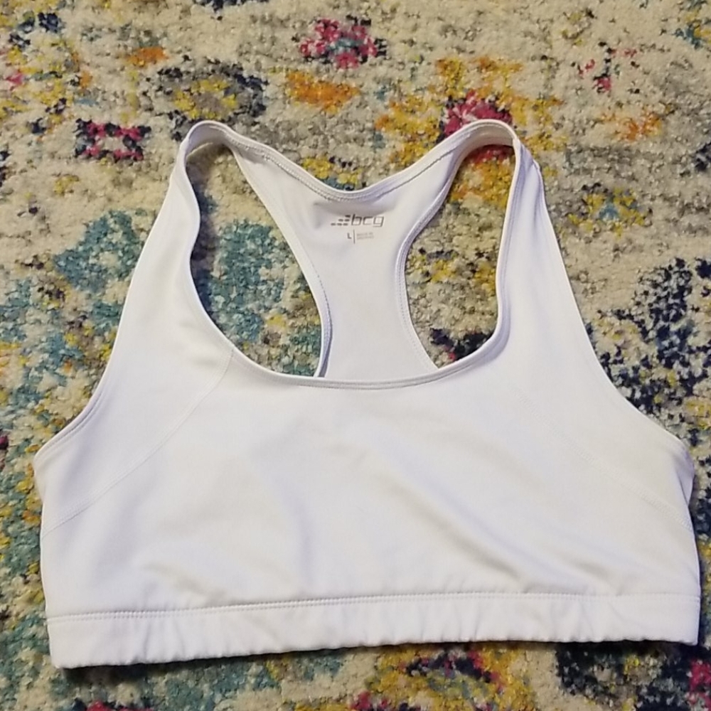 White sports bra